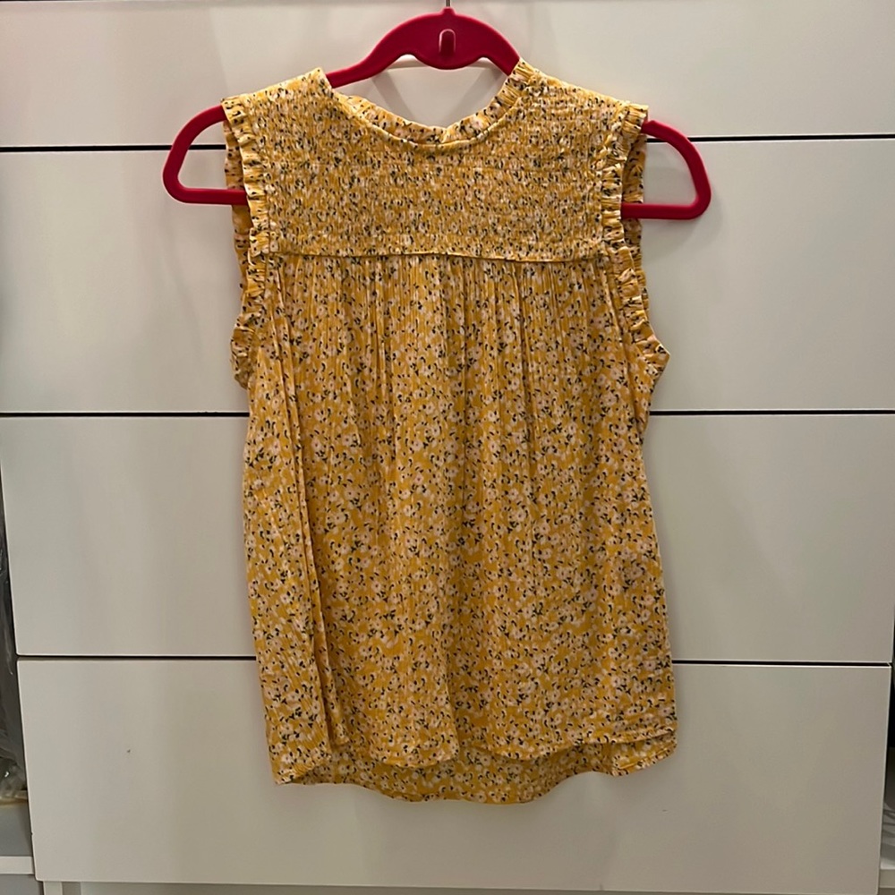 Smocked floral top